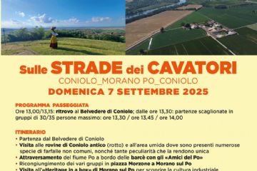 Locandina evento passeggiata sulle strade dei cavatori
