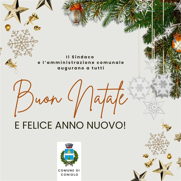 Auguri di buon Natale e felice anno nuovo da parte dell'amministrazione comunale